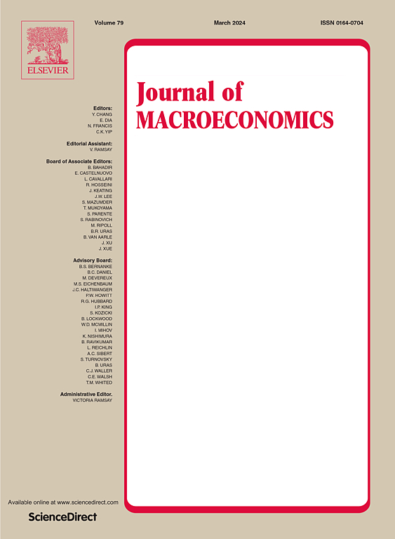 Go to journal home page - Journal of Macroeconomics